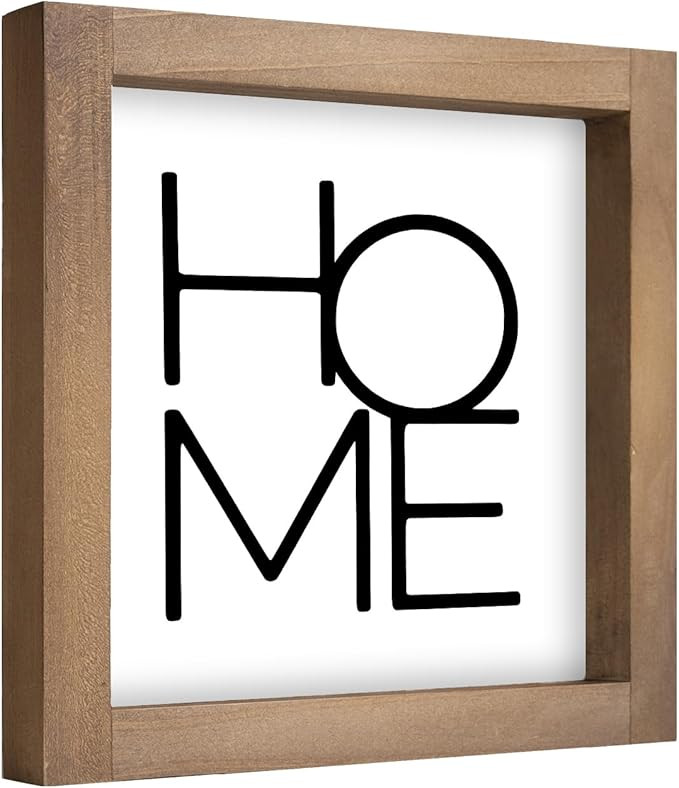 6 Inch Home Sign Decor, Wooden Family Room Wall Decor for House Art, Indoor Entryway Shelf Table ... | Amazon (US)