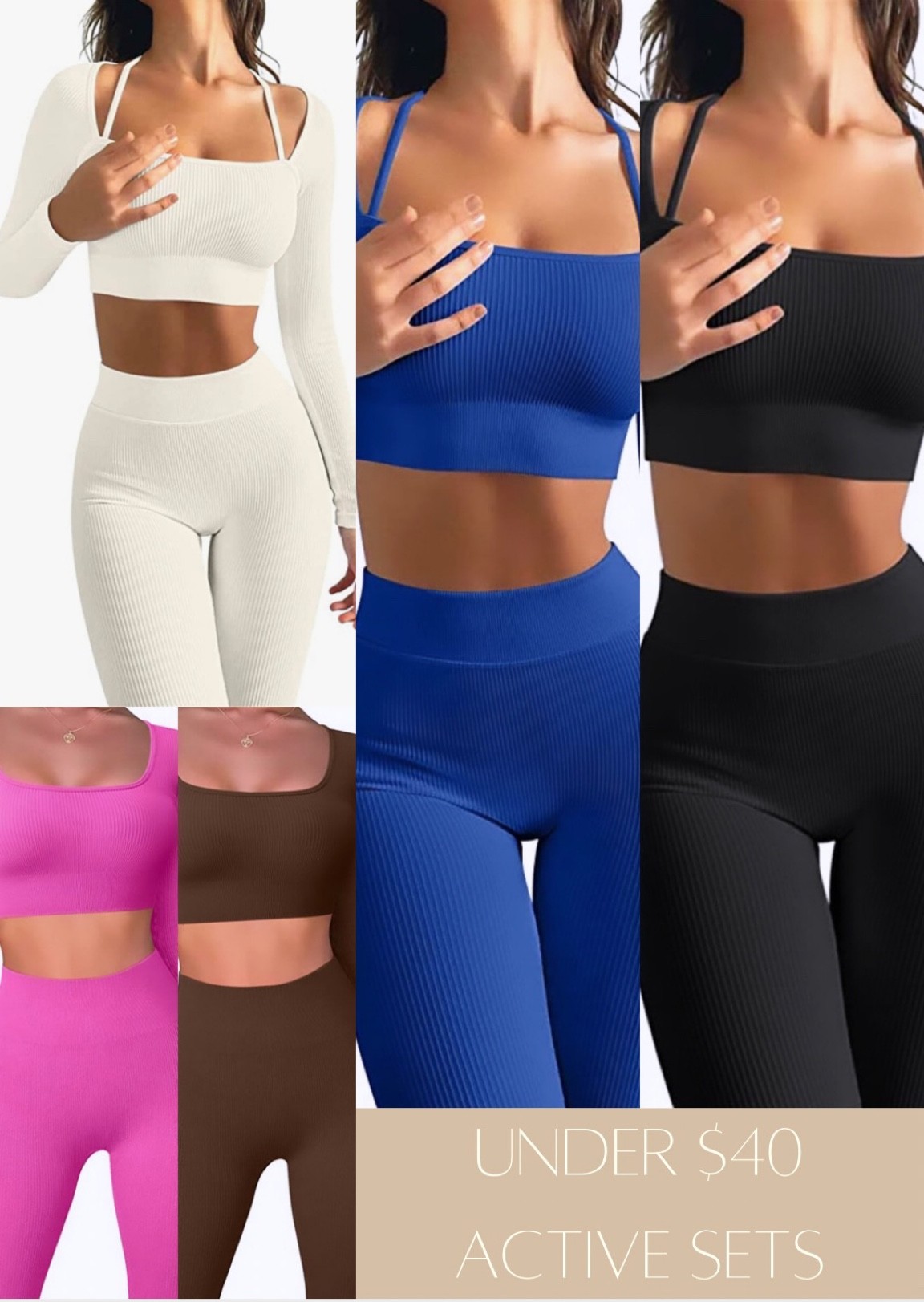 Under $40 Active Sets w/ Great Reviews! The romper linked is so cute! 

Amazon Prime, Athleisure Romper, Workout set, affordable athleisure 

#LTKU #LTKtravel #LTKfit #LTKunder50