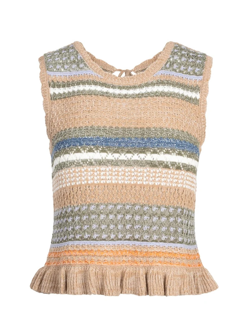 Jessica Simpson Women's Reya Textured Peplum Hem Top, Sizes XS-XL | Walmart (US)