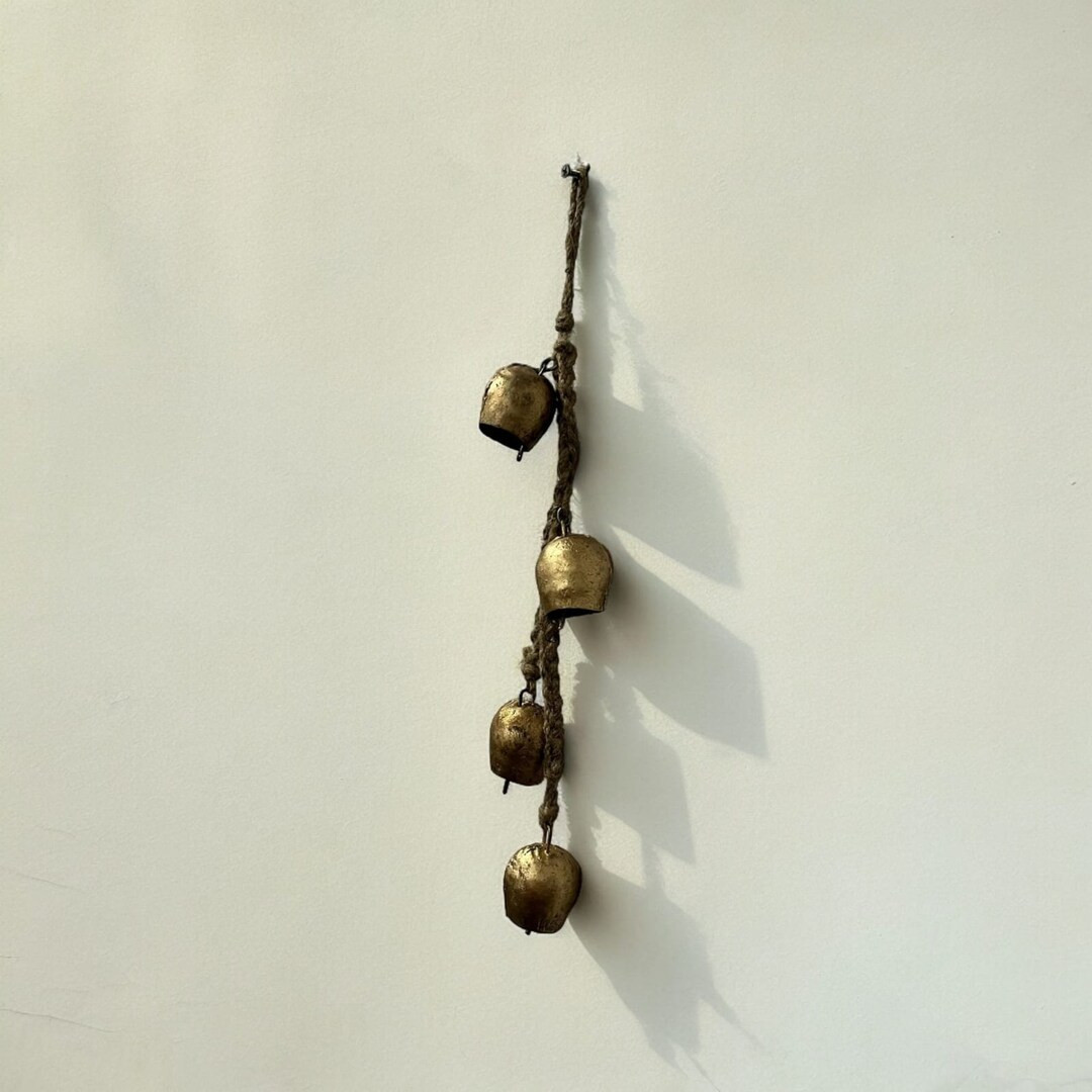 Rustic Iron Bell Chime, Vintage Garden Decor (45cm) - Etsy | Etsy (US)