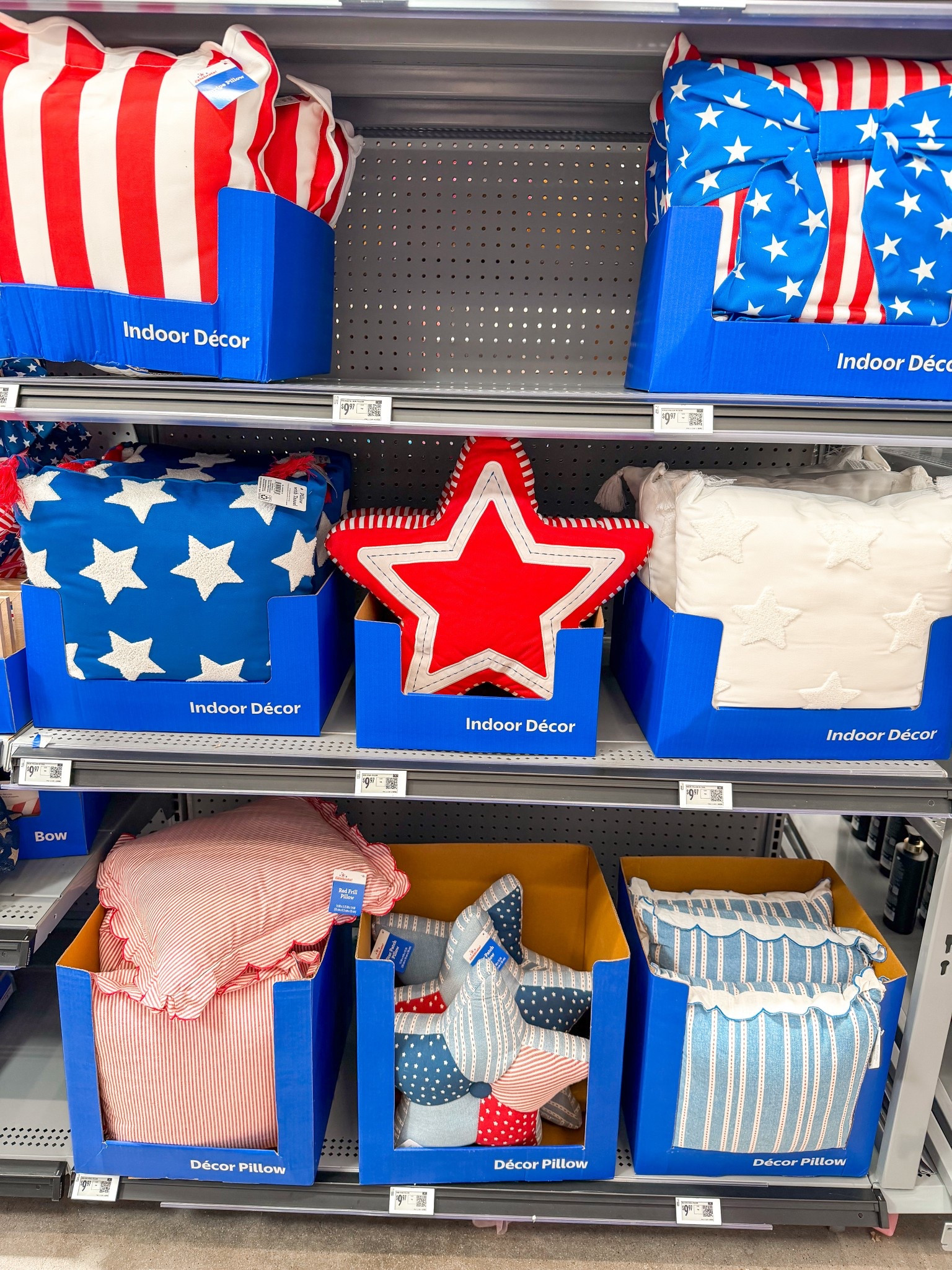 New red white and blue decor!