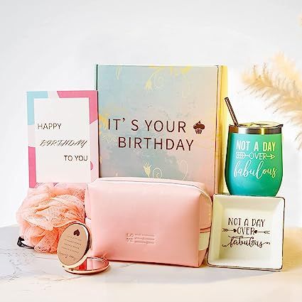 Birthday Gifts For Women, Best Happy Birthday Box For Her, Unique Gift Baskets for Mom Sister Bes... | Amazon (US)