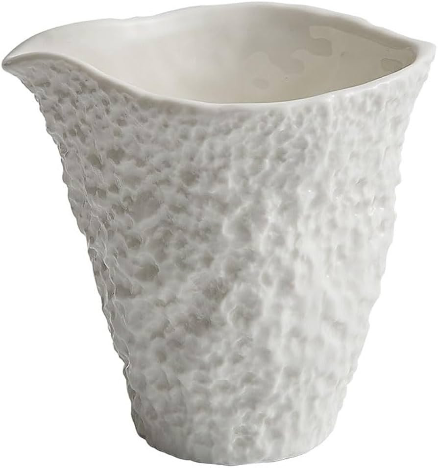 Rock Pattern Ceramic Gravy Boat, Small Capacity Ceramic Gravy Bowl, Handleless Creamer Pitcher wi... | Amazon (US)