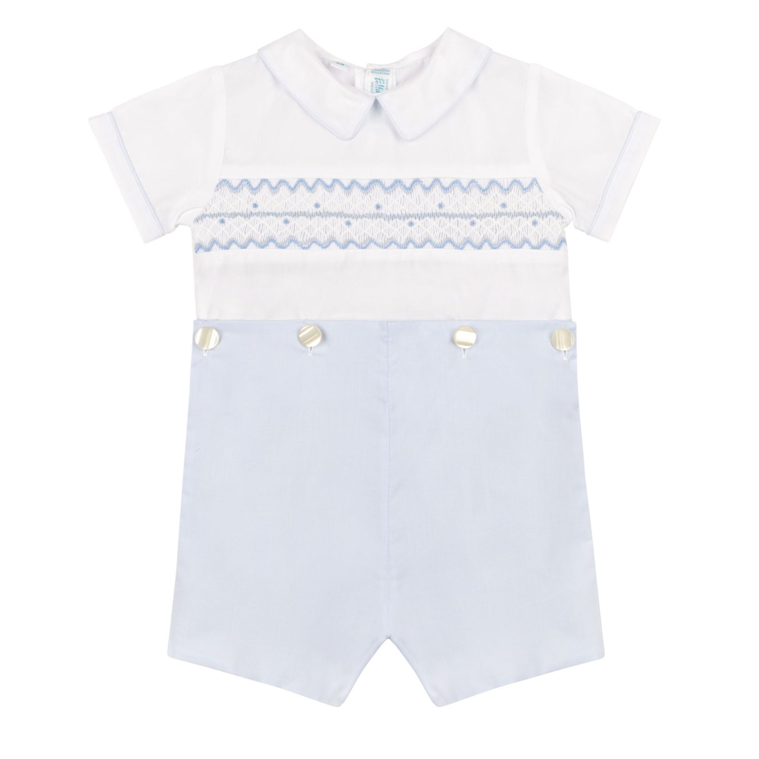 Boys Wave Smocked Bobby Suit Baby Sizes | Feltman Brothers