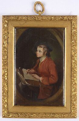 "Portrait of a young artist", French Lacquer Painting, Late 18th Century  | eBay | eBay US