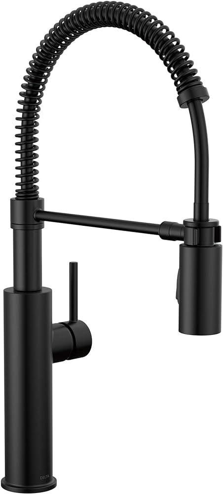 Delta Faucet Antoni Black Kitchen with Pull Down Sprayer, Commercial Style Sink Faucet, Faucets f... | Amazon (US)