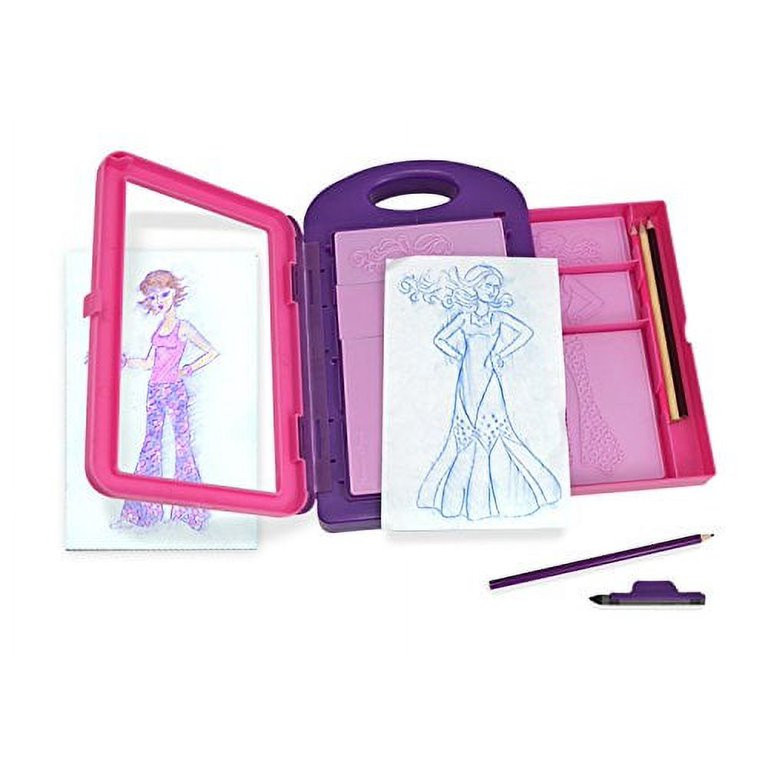 Melissa &amp; Doug Fashion Design Art Activity Kit - 9 Double-Sided Rubbing Plates, 4 Pencils, Cr... | Walmart (US)