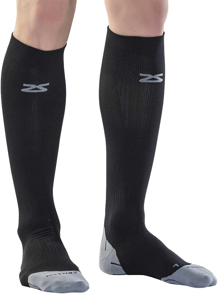 Zensah Tech+ Compression Socks - Knee High Running Socks for Sports, Travel, Made in Italy | Amazon (US)