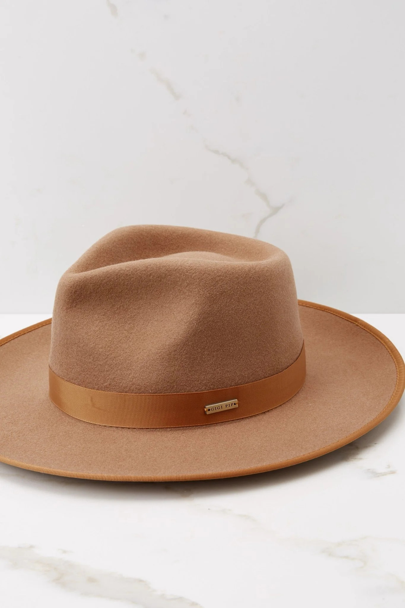 Monroe Beech Wood Brown Rancher Hat | Red Dress