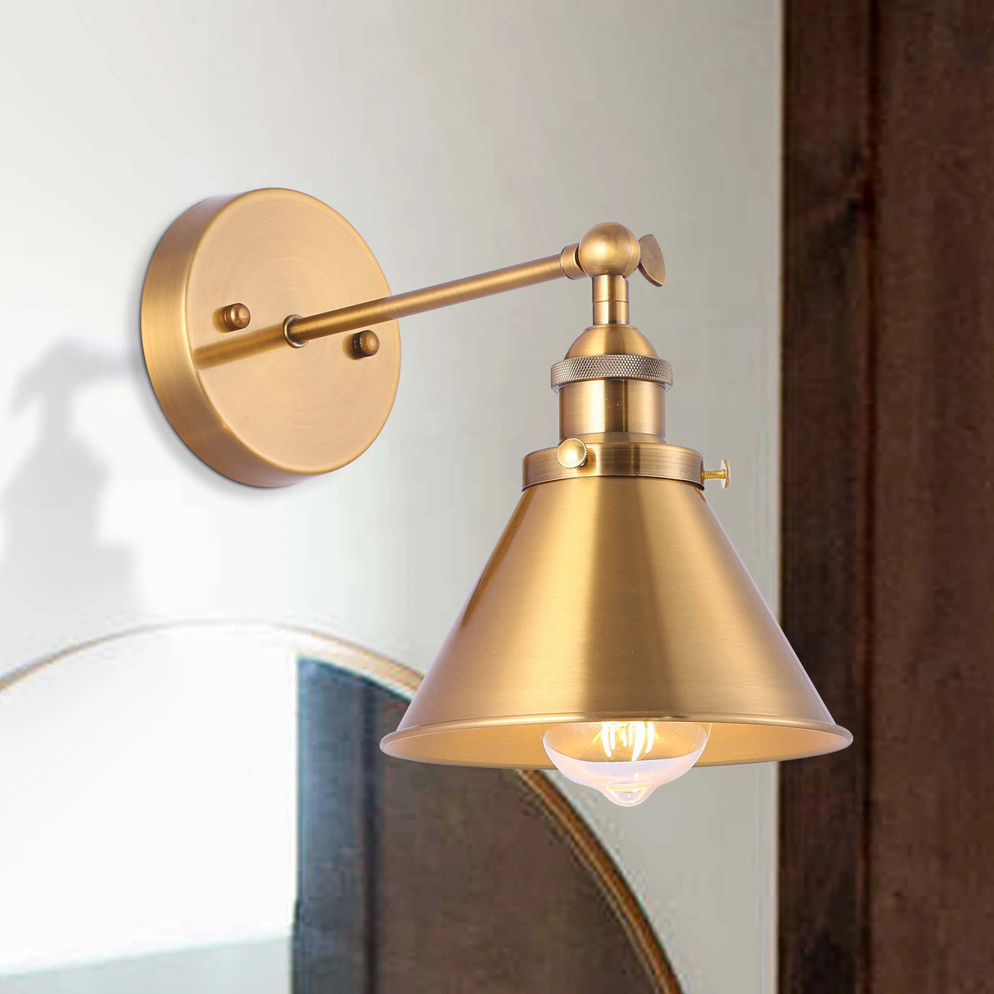 Rhem Iron Armed Sconce | Wayfair North America
