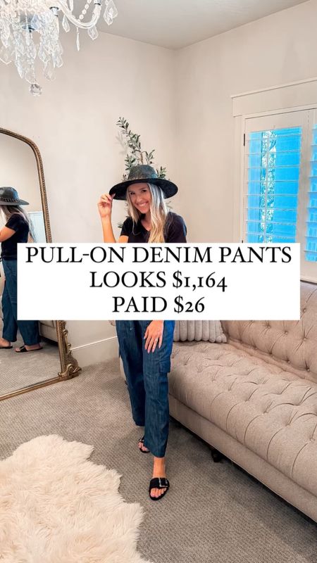 $26 vs $1,164 for the designer version these remind me of! The perfect pull-on pant that helps you look and feel in style while also being really comfortable. A thick, stretchy waistband and wide legs are very in and cute right now!

These pants run true to size; I'm wearing a small and I'm 5'8" for reference. They did shrink slightly in the wash, so you may consider sizing up one size for extra comfort.

You do NOT need to spend a lot of money to look and feel INCREDIBLE!

I’m here to help the budget conscious get the luxury lifestyle.

Spring Fashion / Spring Outfit  / Walmart Fashion / Affordable / Budget / Women's Dressy Outfit / Classic Style / Dress Outfit / Date Night / Elevated Style / Dress Up or Down / Summer Outfit

#LTKSeasonal #LTKsalealert #LTKfindsunder50