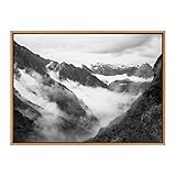 Kate and Laurel Sylvie Inca Trail Framed Canvas Wall Art by Pete Olsen, 28x38 Natural, Decorative La | Amazon (US)