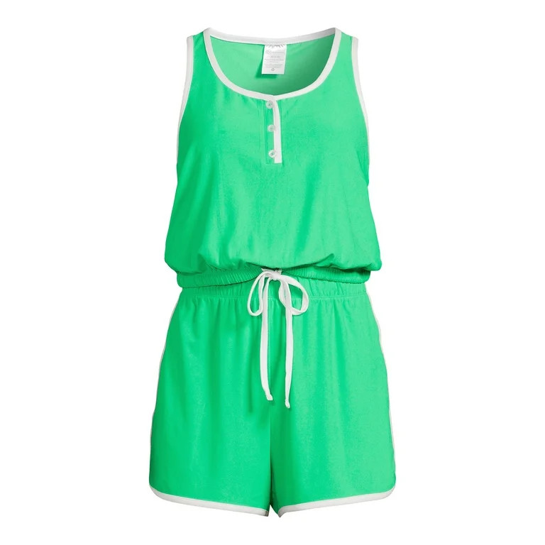 No Boundaries Juniors’ Henley Tank Top and Shorts Set, 2-Piece - Walmart.com | Walmart (US)