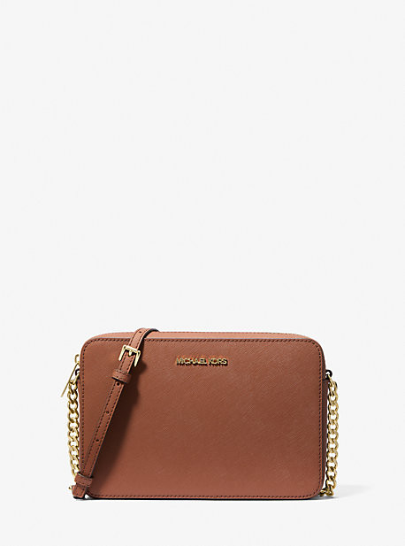 Jet Set Large Saffiano Leather Crossbody Bag | Michael Kors US