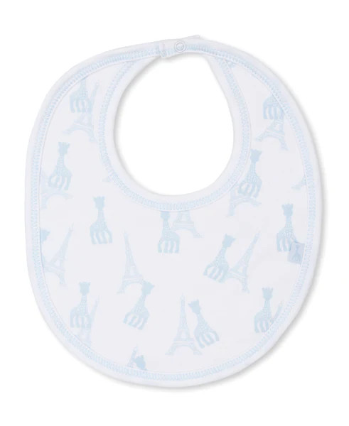 Sophie La Girafe On Tour Blue Bib | Kissy Kissy