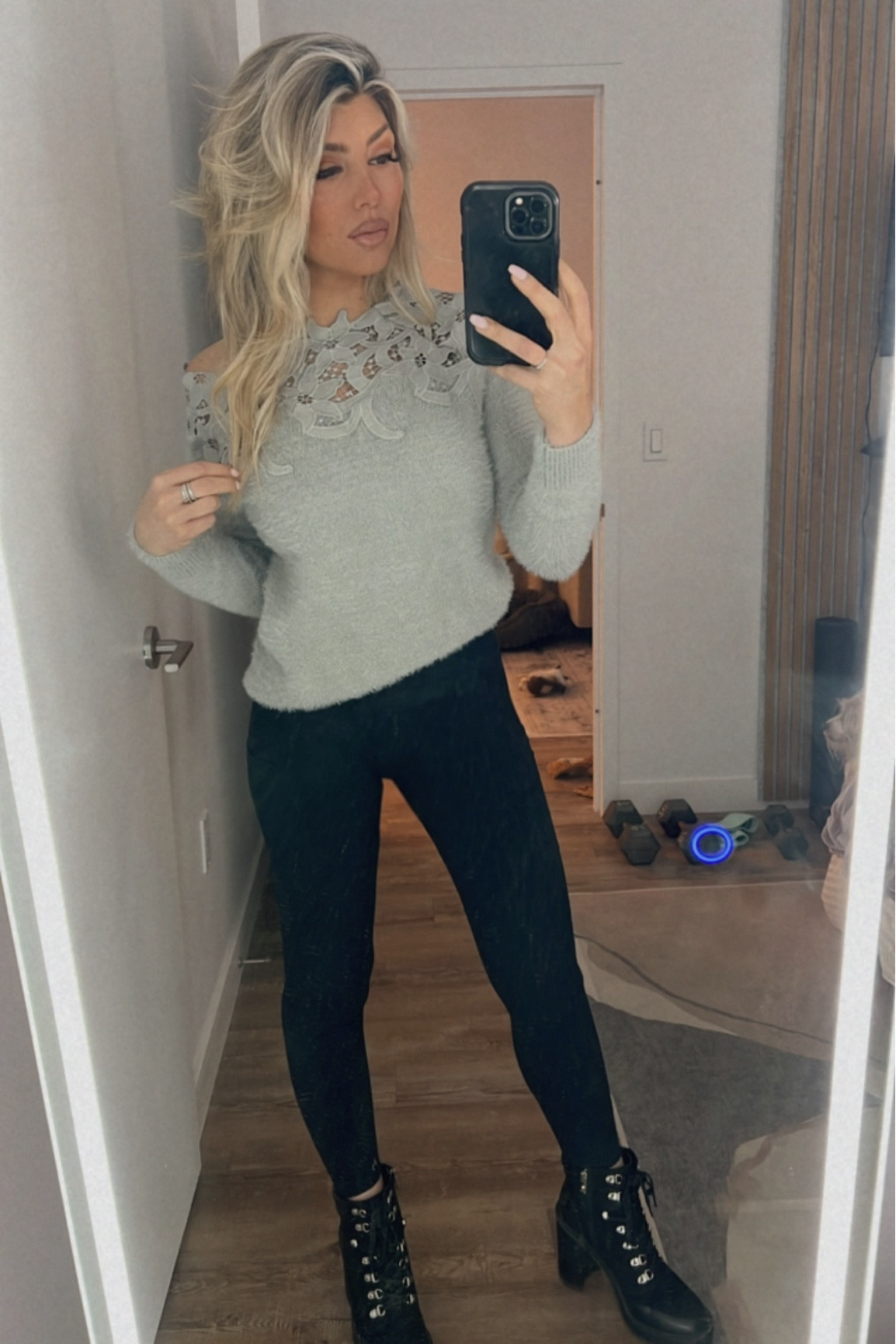 This off the shoulder laser cut sweater is one of my go to pieces to double as comfort and ‘meeting appropriate’ and it’s on SALE! 

#LTKfindsunder100 #LTKSpringSale #LTKstyletip