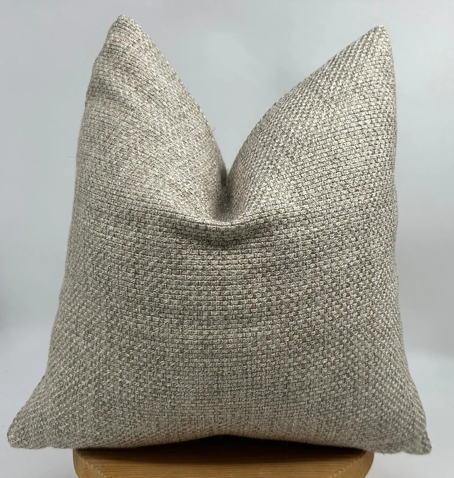 Beige Cream Basketweave Pillow Cover, Natural Linen Textured Upholstery Fabric | Etsy (Global)