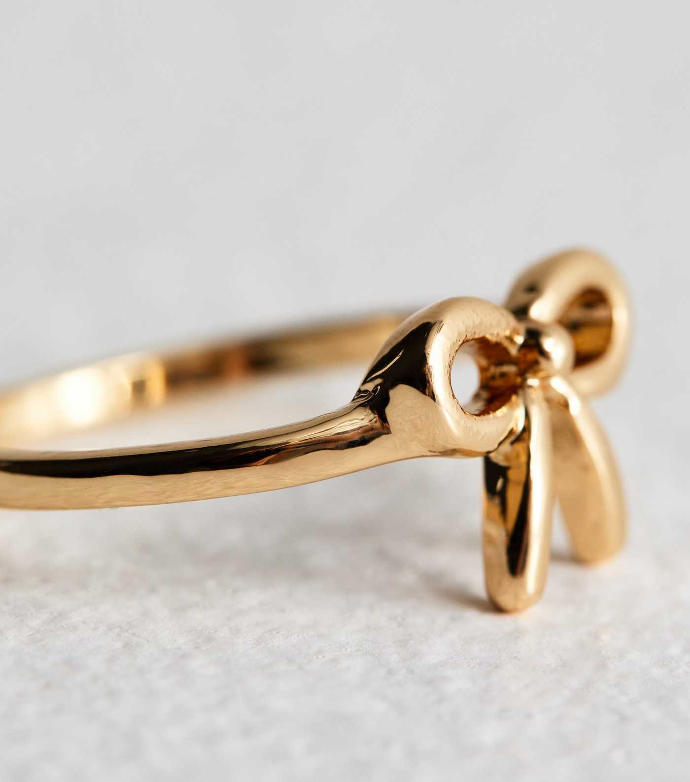 Gold Tone Bow Ring | New Look | New Look (UK)