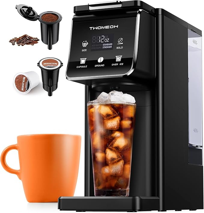 K Cup Coffee Maker With Bold Setting, Single Serve Hot & Iced Coffee Maker for K-Cup and Grounds,... | Amazon (US)