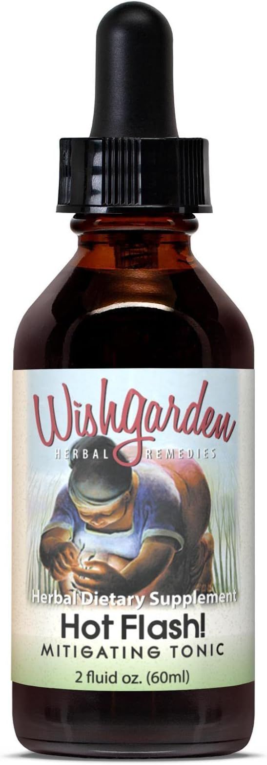 WishGarden Herbs Hot Flash Mitigating Tonic - Natural Herbal Hot Flash Relief & Night Sweats Supp... | Amazon (US)
