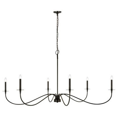 Z-Lite Arrington 6 - Light Chandelier in Matte Black | Target