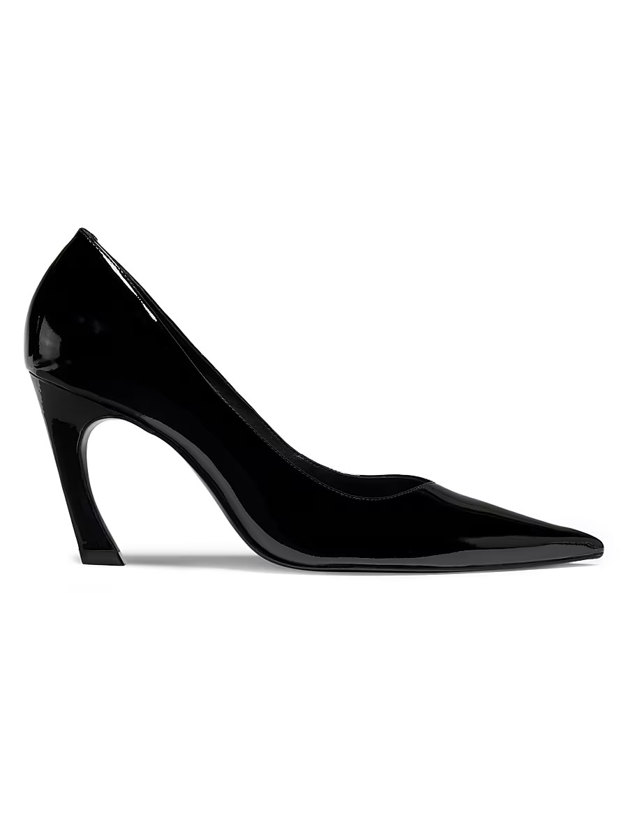 Women's Lexi 90MM Patent Leather Pumps - Black - Size 5.5 | Saks Fifth Avenue
