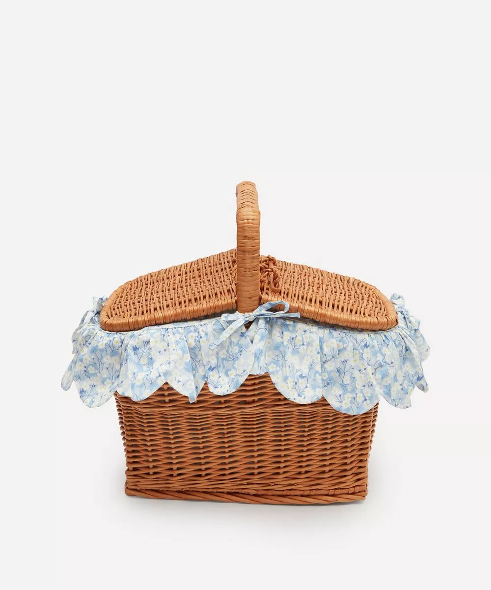 Mitsi Rectangle Wicker Picnic Basket | Liberty London (UK)