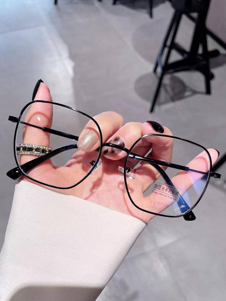 Unisex Metal Frame Anti-Blue Light Casual Eyeglasses For Daily Life | SHEIN
