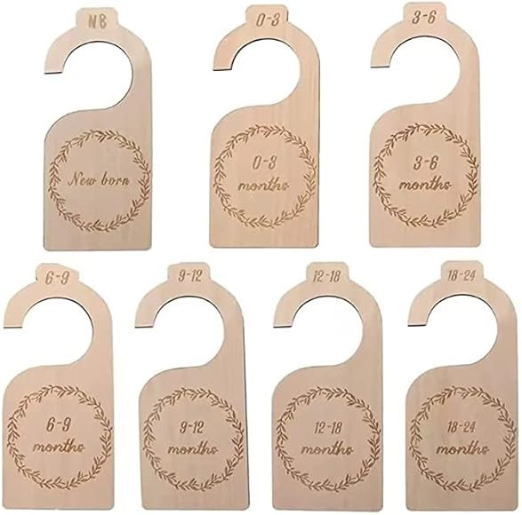 (7 Pieces) Baby Closet Dividers, Adventure Baby Closet Dividers By Month, Nursery Closet Organizer W | Amazon (US)