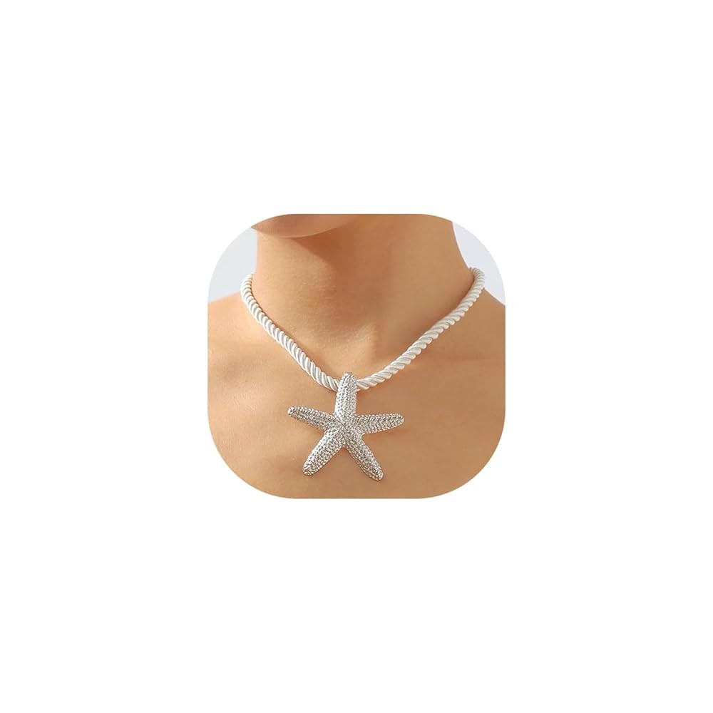 Choistily Starfish Necklace for Women Gold Starfish Necklace Seashell Necklaces Beach Necklaces | Amazon (US)