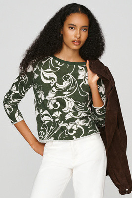 Caitlin 100% Cotton Boxy Long Sleeve Tee | Anthropologie (US)