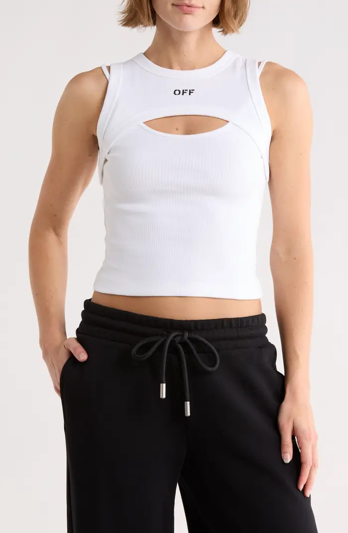 Off-White Cutout Tank | Nordstromrack | Nordstrom Rack