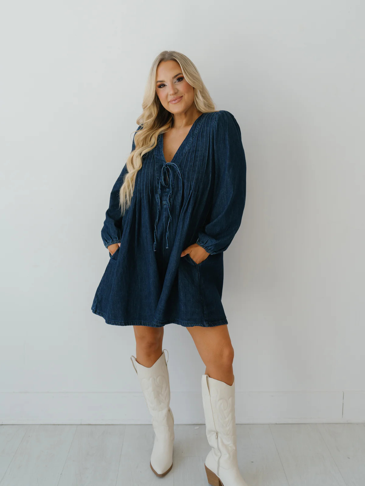 Liberty Romper - Dk Denim | Landry Kate