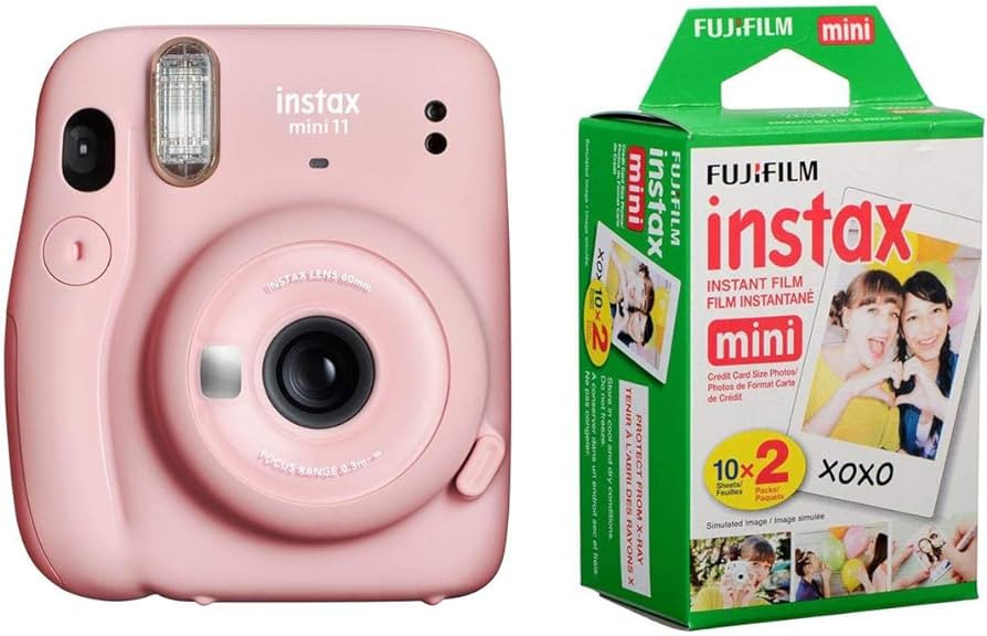 Fujifilm Instax Mini 11 Instant Film Camera, with Fujifilm instax Mini Instant Daylight Film Twin... | Amazon (US)