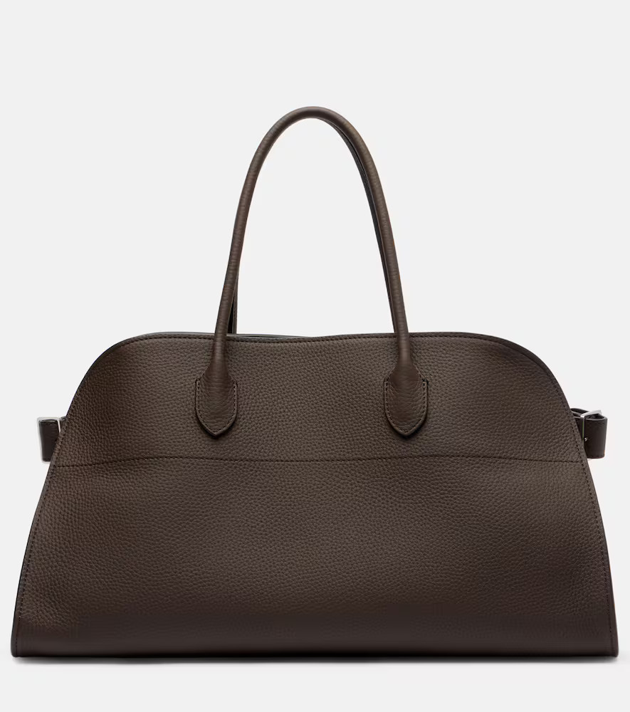 The Row Margaux Medium leather tote bag | Mytheresa (US/CA)