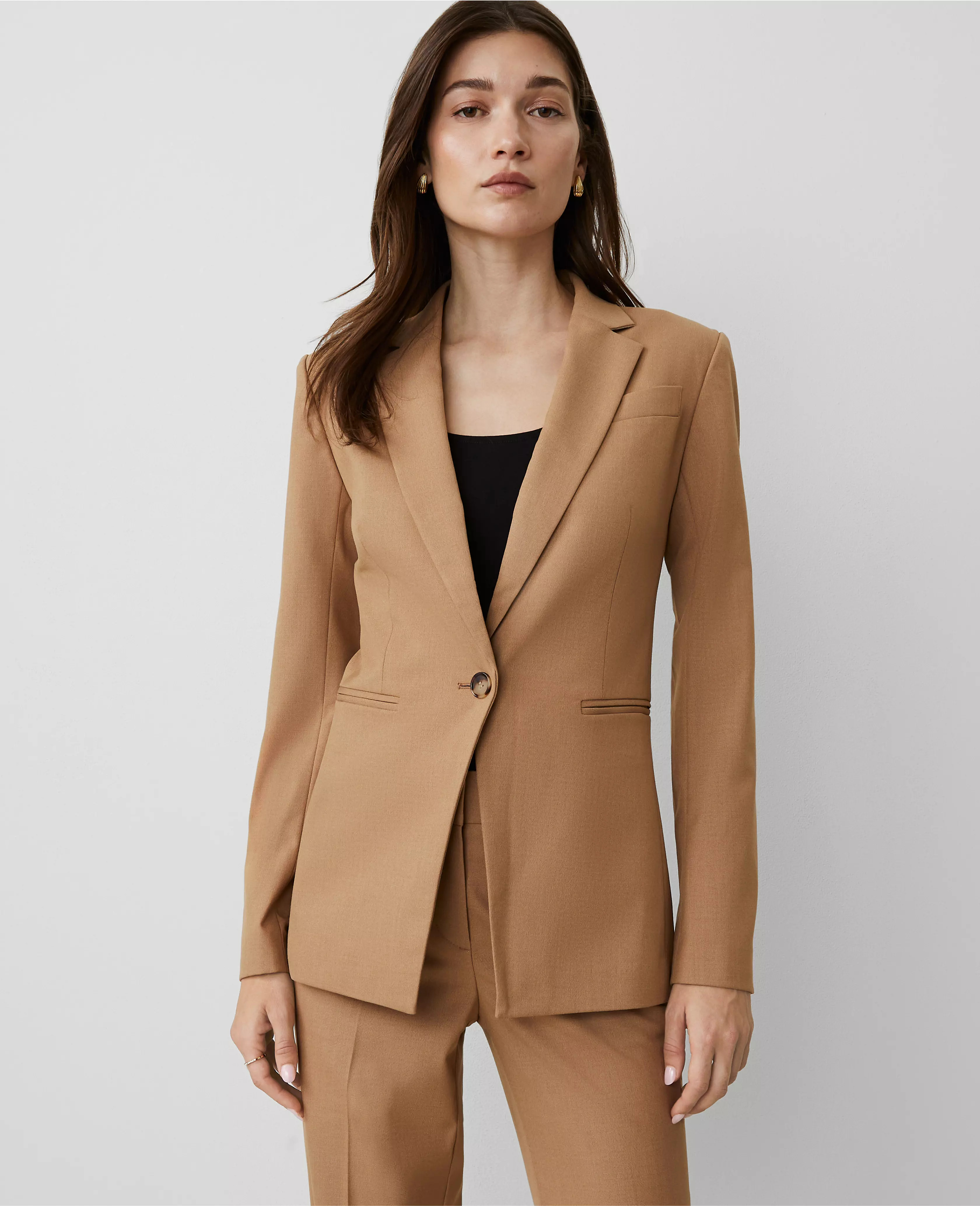 The One-Button Blazer in Seasonless Stretch | Ann Taylor