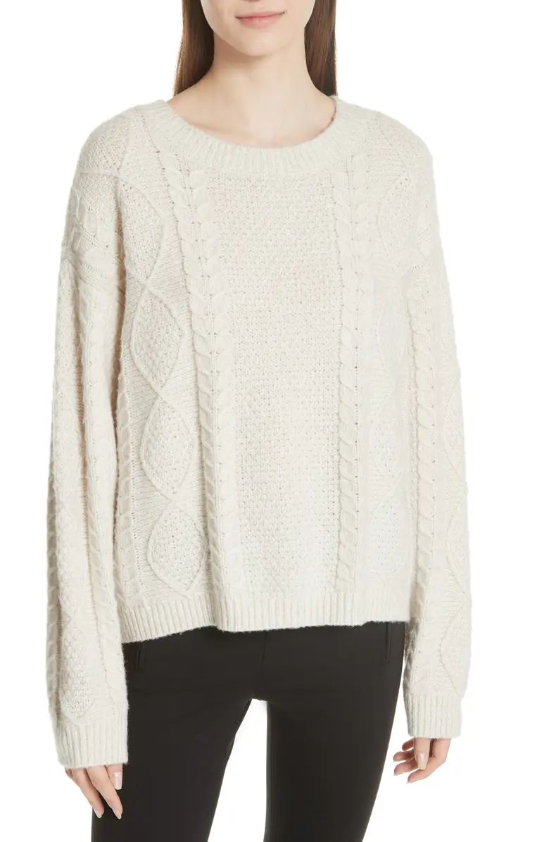 Vince Wool & Cashmere Blend Cable Knit Sweater | Nordstrom