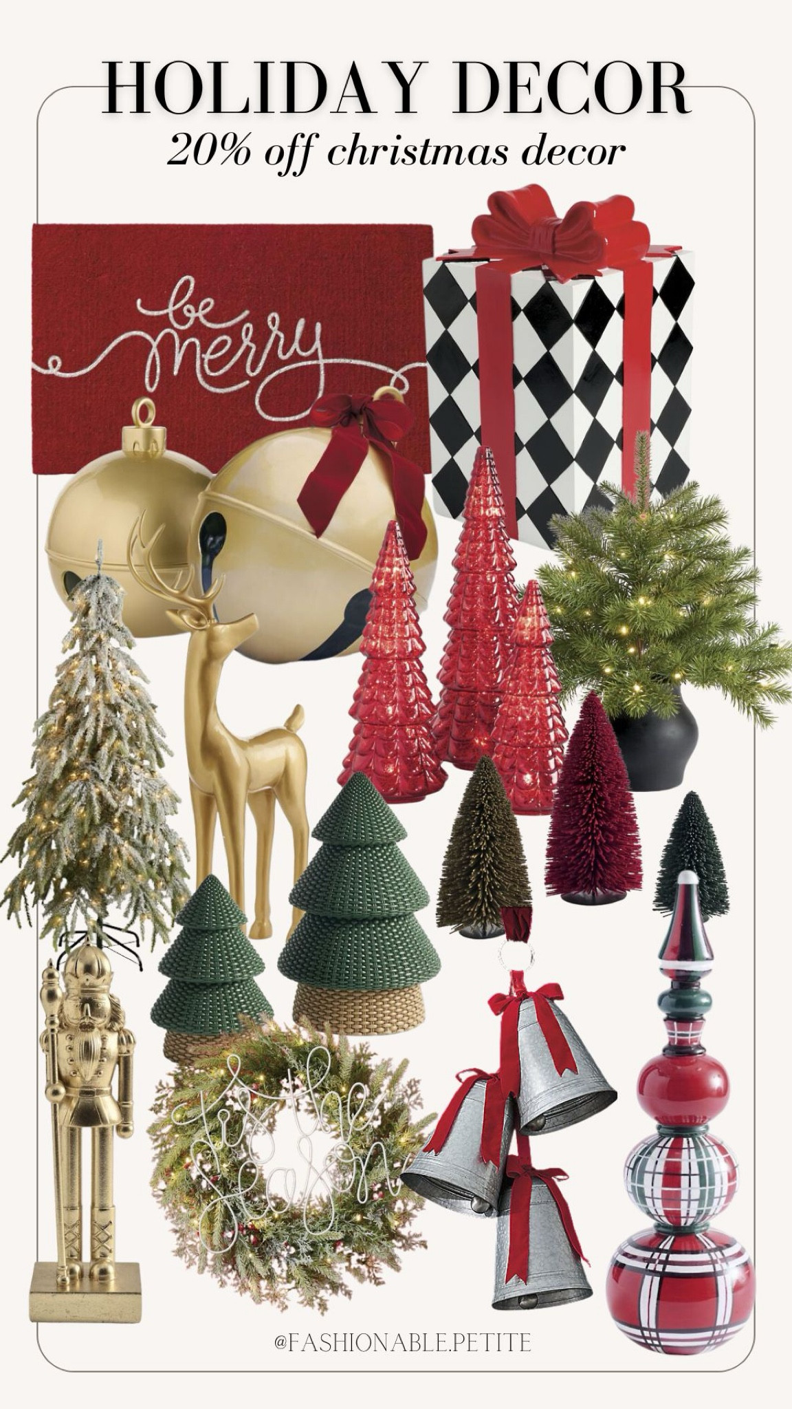 Holiday decor for both indoor and outdoors! 20% off which rarely happens at Grandin Road.

Christmas decor. Seasonal decor. Wreaths. Holiday decor. Brushed bottle trees. Porch decor. Christmas tree. Christmas door mat. 

#LTKHoliday #LTKSaleAlert