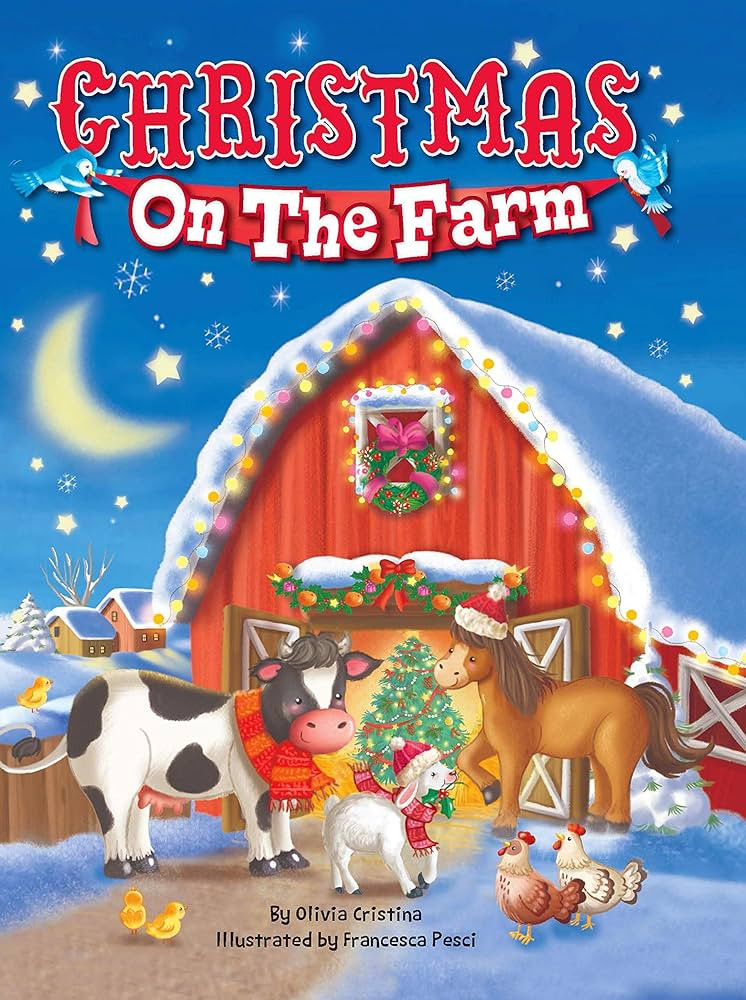 Christmas On The Farm - Childrens Padded Board Book | Amazon (US)