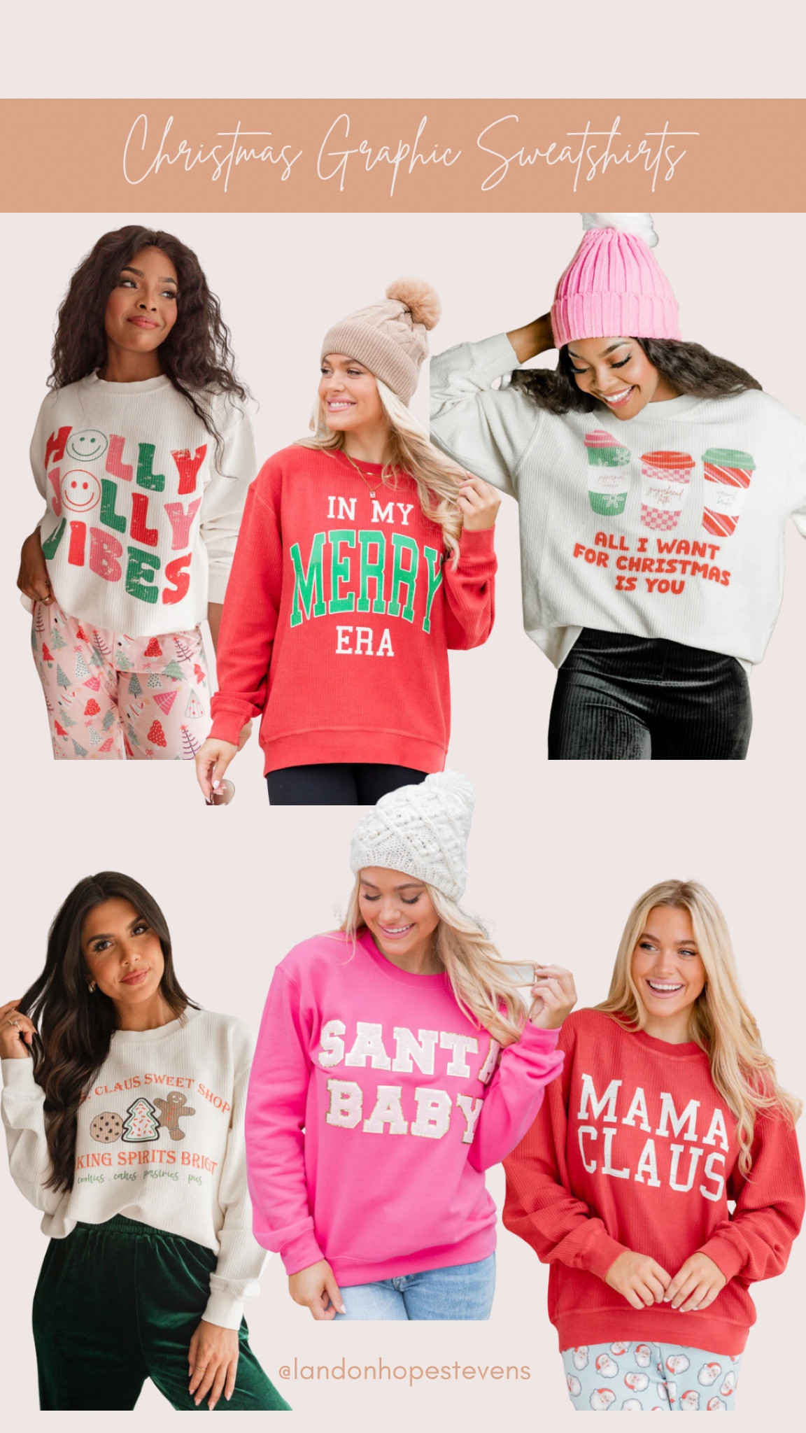 Christmas Graphic Sweatshirts - love being festive & cozy at the same time! 

#LTKHoliday #LTKstyletip #LTKSeasonal
