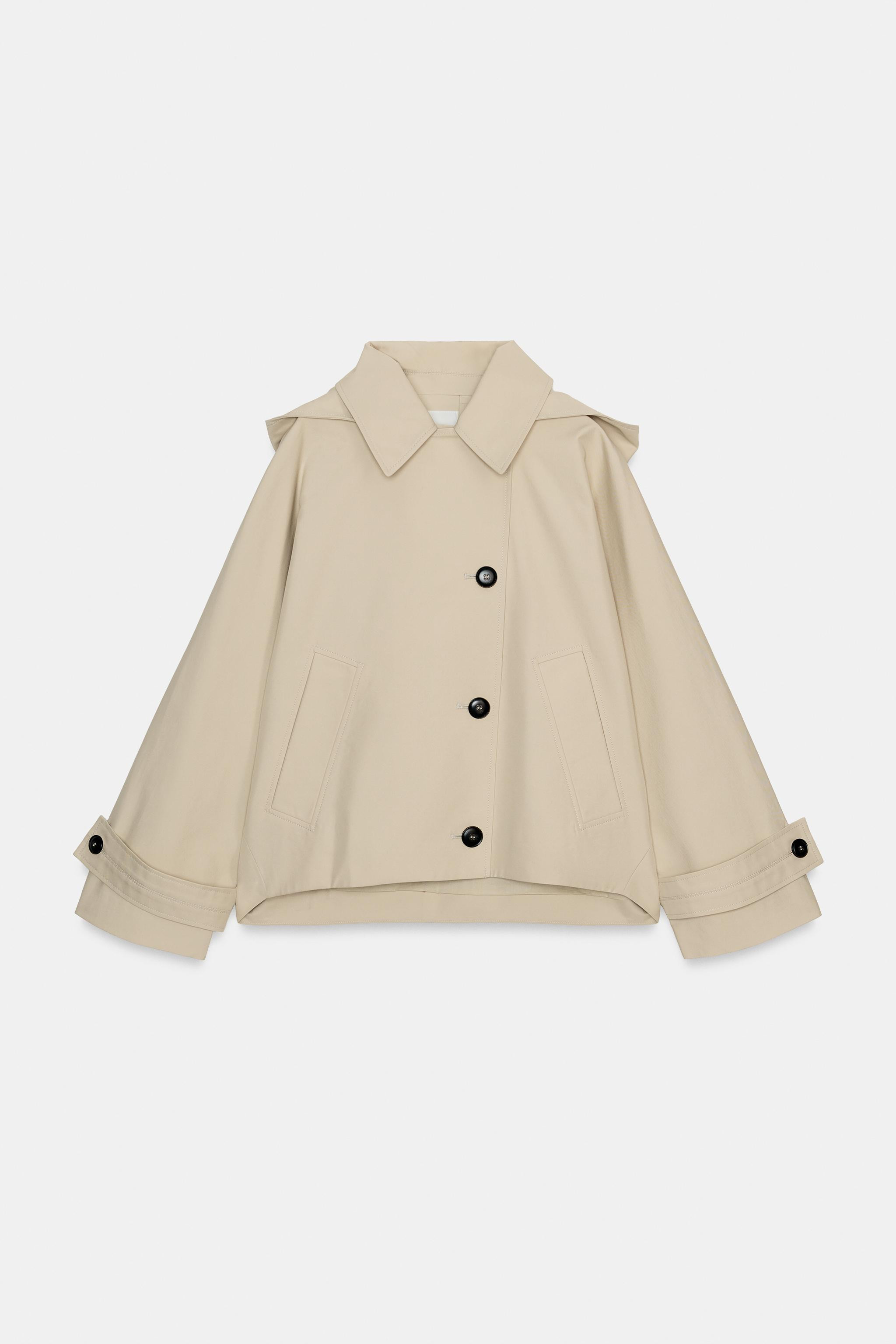 SHORT WATER REPELLENT TRENCH COAT ZW COLLECTION | Zara US