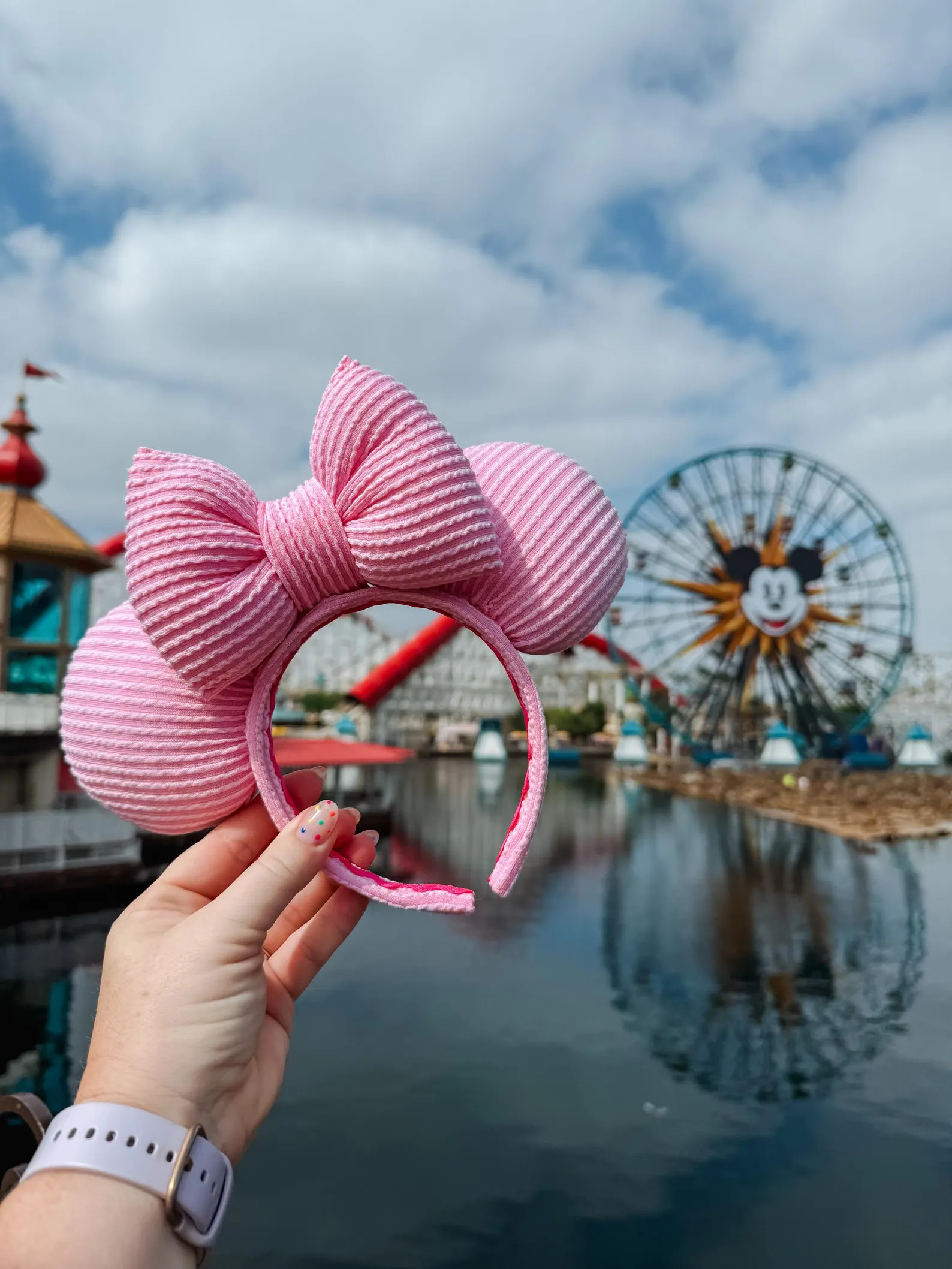 Light Pink Ribbed Mouse Ears | Etsy (Global)