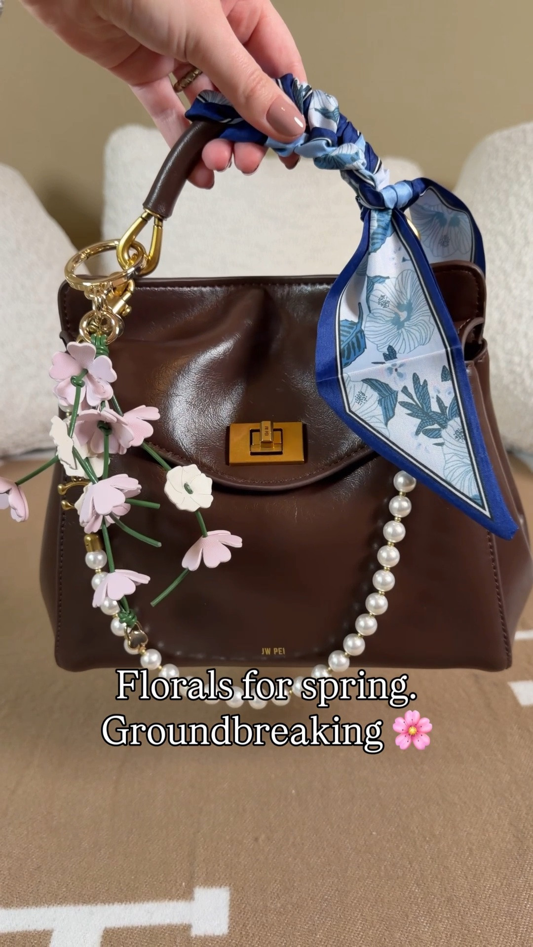 Packing the viral Anne Hathaway JW Pei bag to go see the Devil Wears Prada 2 👠

Jw Pei Lucia bag
Floral embroidered signature  jacquard Coach outlet wallet
Bag hanger
Touchland hand sanitizer
Compact light up mirror
Salt and stone hand creame
Gucci floral travel perfume
Guerlain custom lipstick case
Mackenzie Childs wet brush
Claw clip
Dior lip butter
Blue cerulean 😉 Twilly
Coach outlet pearl purse chain strap extender 
Kate spade flower bag charm

#LTKgrwm #LTKootd #LTKdayinmylife