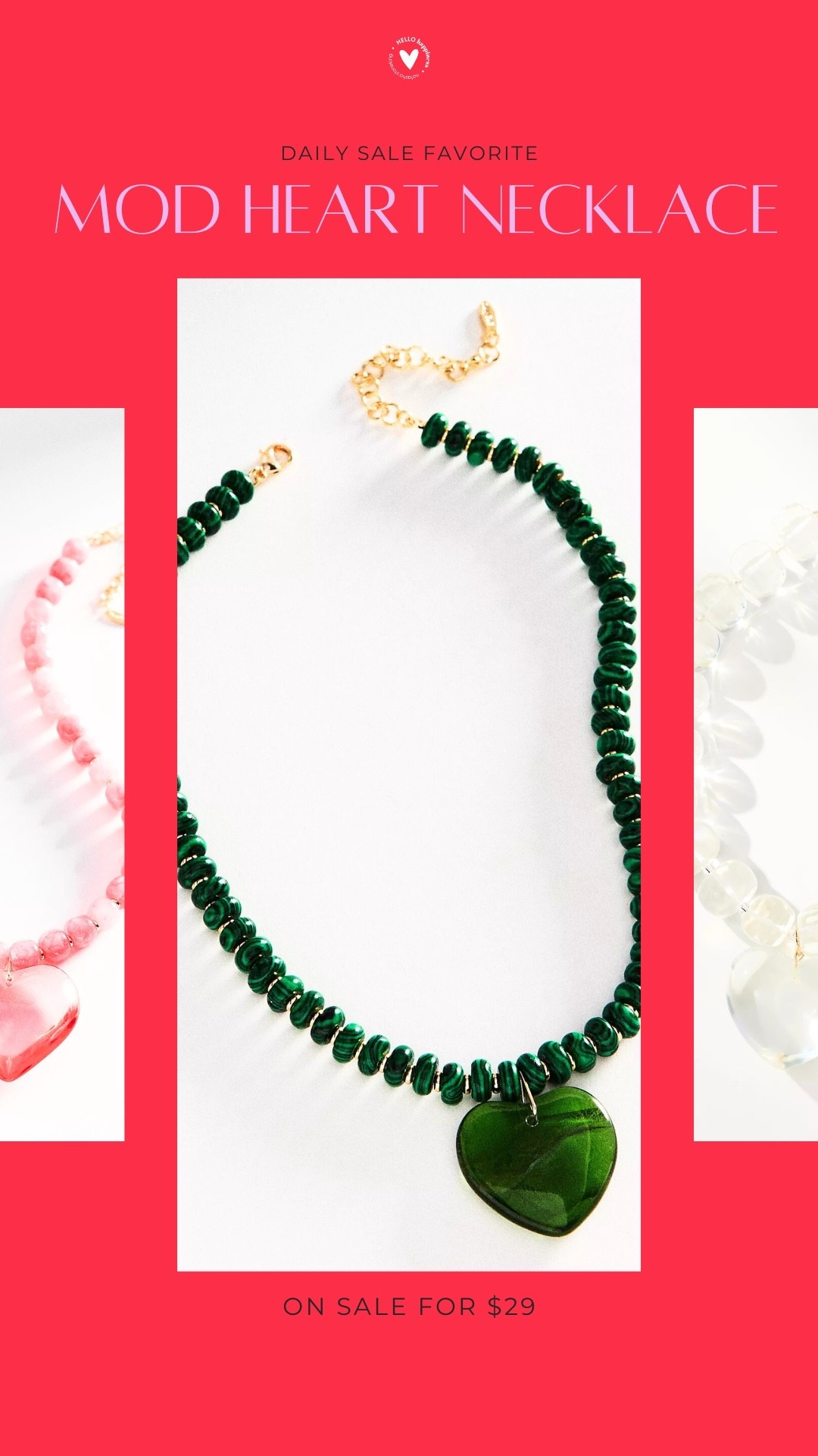 daily sale fav | mod heart necklace 

#LTKSaleAlert