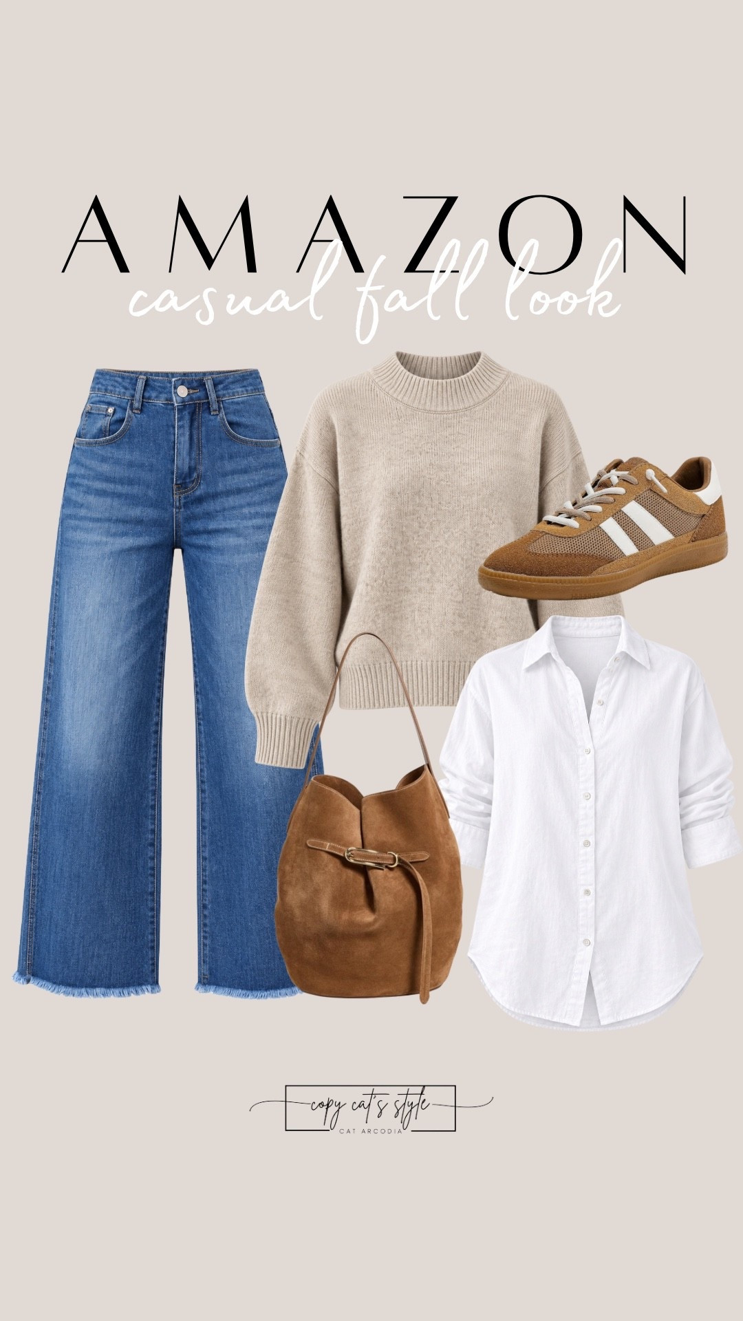 Casual fall fashion all from Amazon. Jeans, sweaters, button down, sneakers, bags

#LTKOver40 #LTKgrwm #LTKmomlife
