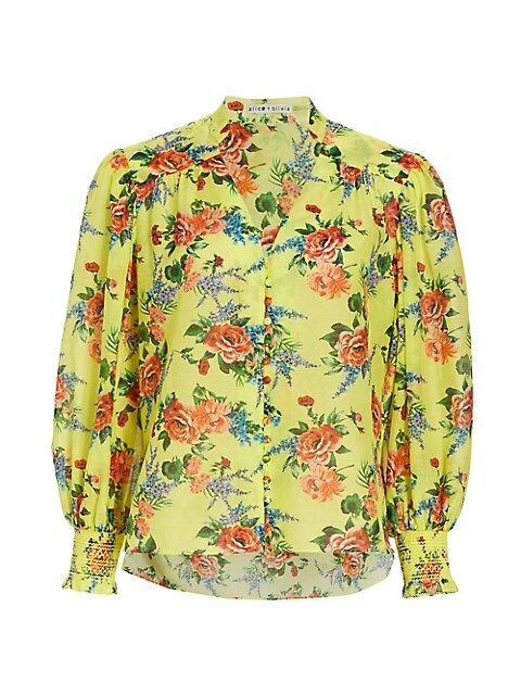 Serena Button-Front Blouse | Saks Fifth Avenue