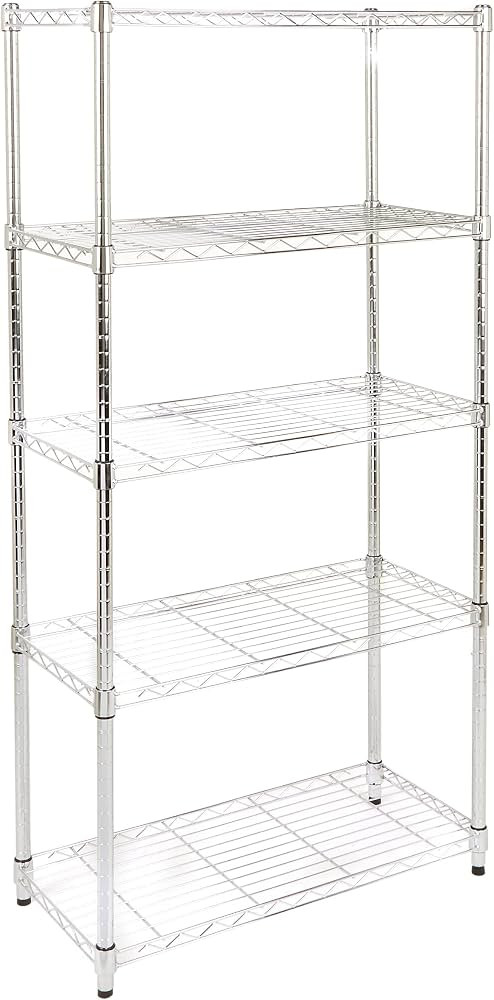 Amazon Basics 5-Shelf Adjustable, Heavy Duty Storage Shelving Unit (350 lbs loading capacity per ... | Amazon (US)
