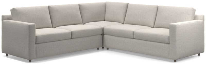 Barrett II 3-Piece Sectional + Reviews | Crate & Barrel | Crate & Barrel