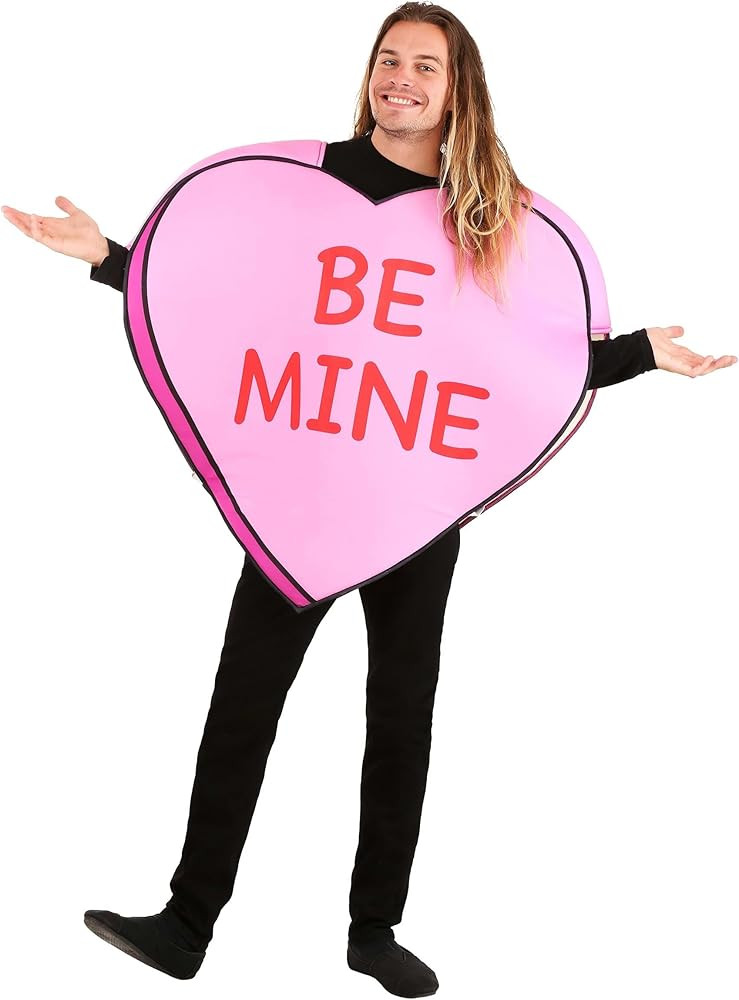 Be Mine Candy Heart Costume for Adults | Be The Sweetheart of Valentine's Day | Holiday Outfit | Amazon (US)