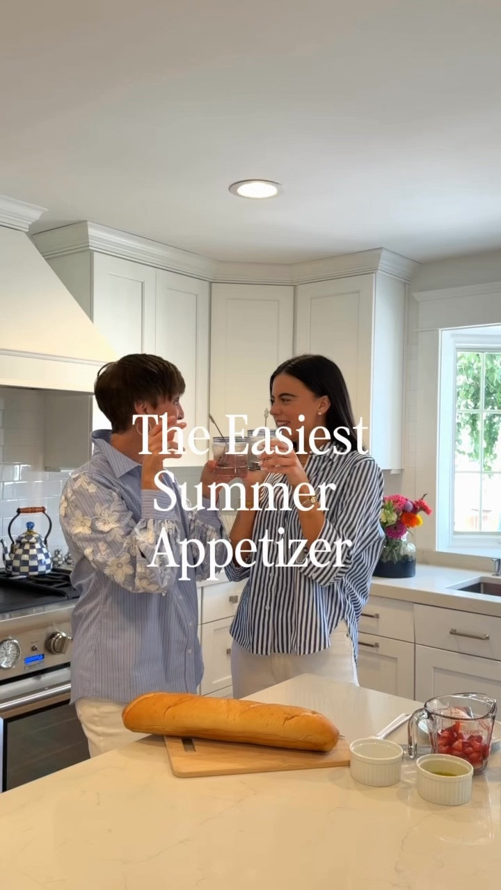 Sharing an easy and summery appetizer to make for guests! Linking or serving pieces 🌊